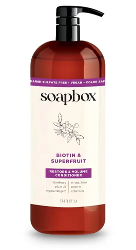 Vista 8 de Jabonera Acondicionador de aceite de argán y vainilla para cabello encrespado, 33.8 oz Helps Control Frizz - Moisturizes Hair - Daily Vegan