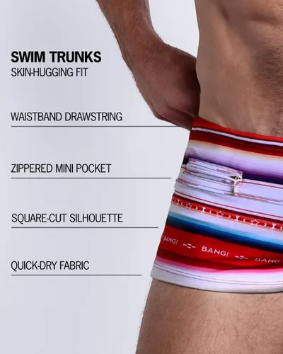 Vista 45 de Bang Men's Swimwear - Swim Trunk - Square Cut Bathing Suit for Men