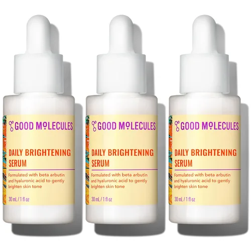 Vista 9 de Good Molecules - Suero iluminador de uso diario 1oz/30ml, suero facial hidratante con beta arbutina y ácido hialurónico para iluminar, hidratar