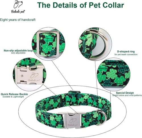 Vista 25 de Collar para perros del 4 de julio, collares patrióticos azules para cachorros y perros pequeños, ligero y ajustable 1776 collares para cachorros