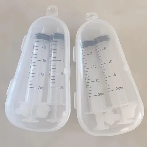 Vista 4 de Irrigador nasal infantil, 2 cajas de jeringas portátiles, irrigador nasal, limpiador de lavado de nariz, dispositivo de sistema de enjuague de senos