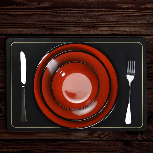Vista 3 de TP Juego de 4 cuencos de melamina de 38 onzas para ensaladas de sopa Ramen Pho y pasta, juego de 4 cuencos japoneses grandes, irrompibles ligeros