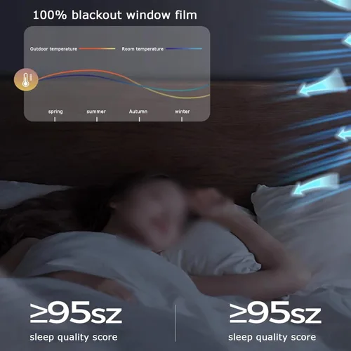 Vista 5 de Película de protección solar para ventanas de vidrio para balcón, cocina, ventana de control de calor, película opaca para ventana de privacidad