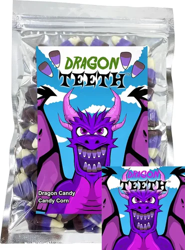 Vista 7 de Killer Bunny Dientes Pastel Candy Corn divertido y único cesta de Pascua, regalo de broma para cumpleaños, niñas, niños y adolescentes (7 onzas)