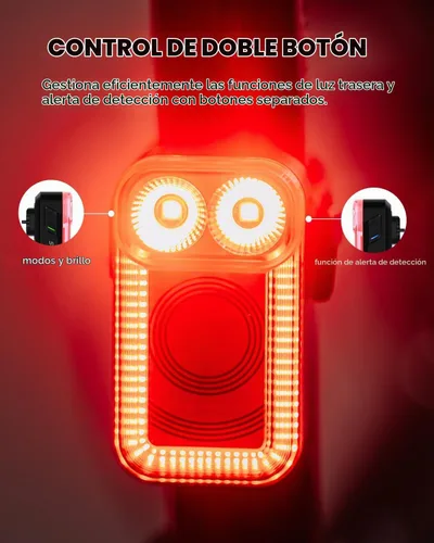 Vista 8 de Magicshine SEEMEE 100AD Radar Luz trasera para bicicleta con control FTR
