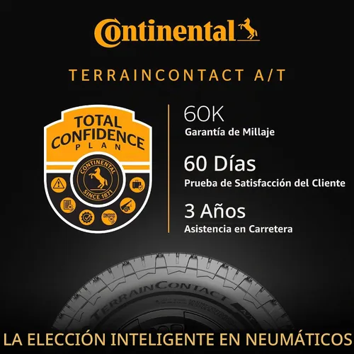Vista 2 de Continental TerrainContact A/T - Neumático radial para todas las estaciones - 225/60R17 99H