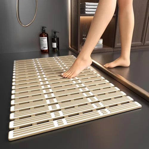 Vista 12 de XIYUNTE Tapete de Ducha Antideslizante para Bañera - 27 X 16 Pulgadas Tapete de Bañera TPE Tapetes de Ducha Antideslizantes para Interior de Ducha