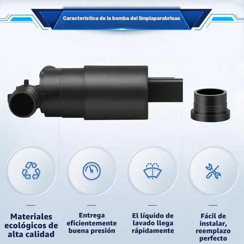 Vista 6 de Bomba de limpiaparabrisas para Nissan Titan 2004-15 Frontier 09-15 28920