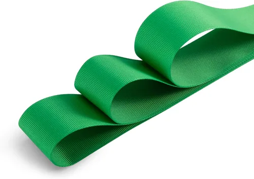 Vista 4 de Humphrey's Craft Cinta de grogrén verde de 1-1/2 pulgadas, 25 yardas, variedad de colores y tamaños para manualidades, envoltura de regalos, hacer