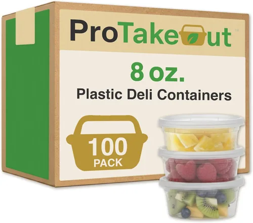 Vista 22 de [8oz-20 juegos de recipientes de plástico con tapas, recipientes transparentes sin BPA con tapas herméticas, almacenamiento de alimentos resistente