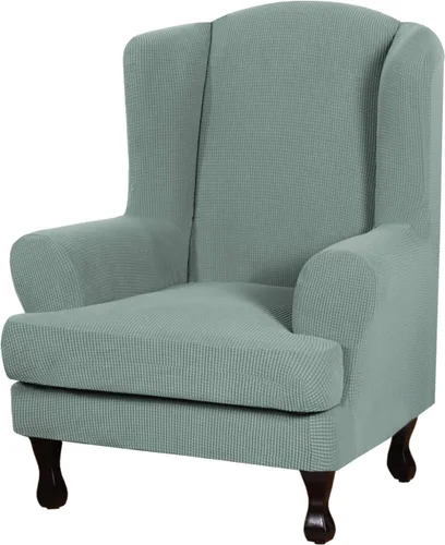 Vista 15 de H.VERSAILTEX - 2 fundas protectoras de licra suave Jacquard para respaldo de silla, lavable a máquina
