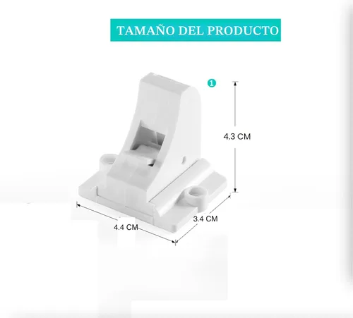 Vista 3 de Vmaisi Cerraduras magnéticas para gabinete a prueba de bebés (15 cerraduras y 2 llaves) (paquete de 2)