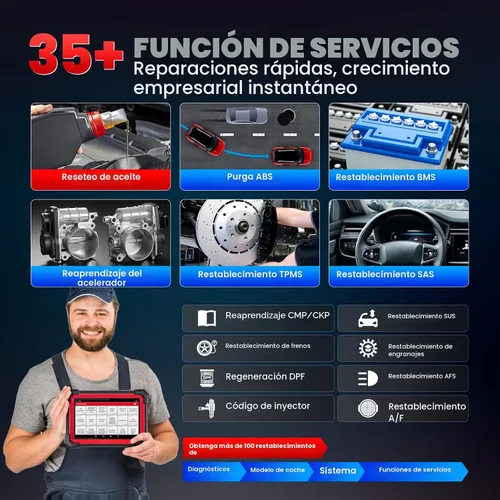 Vista 5 de Lanzamiento X431 CRP919EBT OBD2 escáner, herramienta de escaneo bidireccional inalámbrico 2026