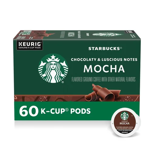 Vista 13 de Cápsulas de café K-Cup de Starbucks, café con sabor caliente o helado, caramelo, 10 cápsulas Keurig Cápsulas K-Cup 100% Arabica para cafeteras
