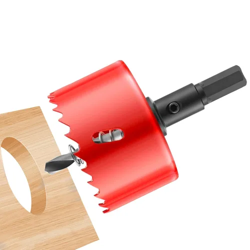 Vista 19 de Taladro de sierra de agujero de 1"/25 mm HSS bimetálica para madera, plástico y aluminio, herramienta de taladro eléctrico para perforar tablas