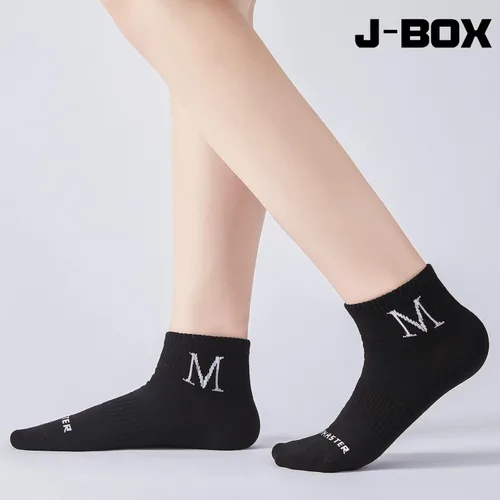 Vista 4 de J-BOX Calcetines de algodón para hombre, paquete múltiple, delgados, transpirables, cómodos, de verano, de corte bajo