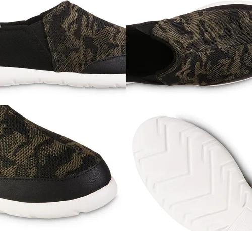 Vista 5 de isotoner Zenz - Zapatos casuales para hombre ligeros y deportivos de punto sin cordones