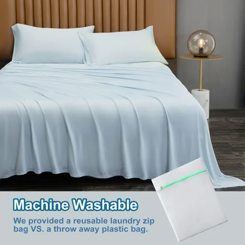 Vista 5 de LLanCL Mantas refrescantes para personas que duermen con calor – Manta de cama extremadamente fina para verano, mantas frías ligeras, sábana fresca