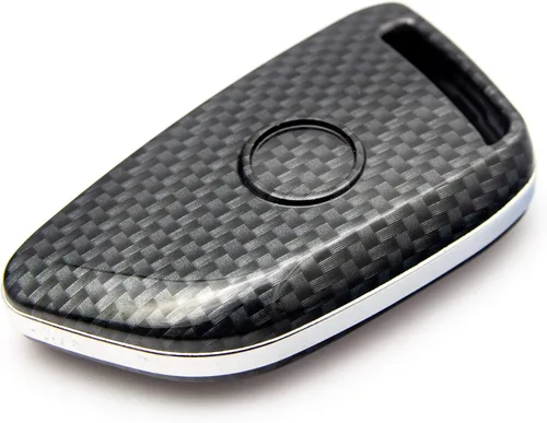 Vista 4 de x xotic tech Carcasa para llavero con patrón de fibra de carbono, color negro brillante, compatible con BMW 1 2 5 7 M Series X1 X3 X4 X5 X6 X7 Z4 M3