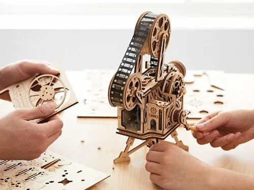 Vista 7 de ROKR Rompecabezas de Madera 3D Vitascope para Adultos - Kits de Construcción de Modelos Construcción Mecánica para Adultos para Construir
