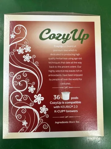 Vista 7 de Cozy Up - Cápsulas de té negro, 36 unidades compatibles con cafeteras Keurig K-Cup