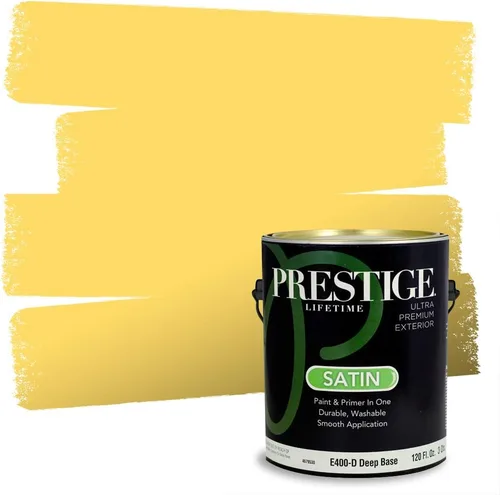 Vista 60 de PRESTIGE Pinturas de pintura exterior e imprimación en uno, 1 galón, plano, combinación comparable de Benjamin Moore* Pila de heno