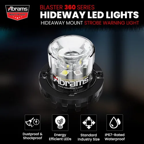 Vista 2 de Abrams. Faros escamoteables LED, Blanco/Blanco