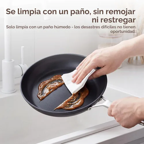 Vista 4 de MsMk - Sartén antiadherente pequeña de 7 pulgadas, sartén para tortilla