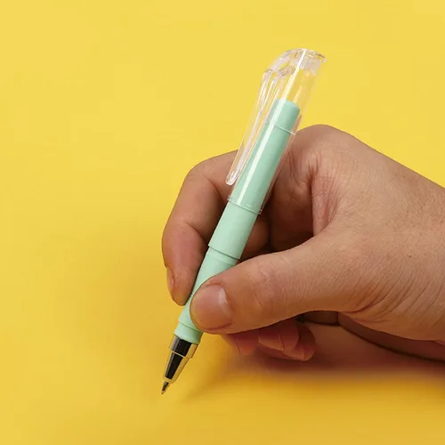 Vista 5 de MOZXIRZ 10 bolígrafos pequeños de tinta de gel, bolígrafos de tinta negra de 0.020 in, bolígrafo de punta fina, mini bolígrafos de escritura