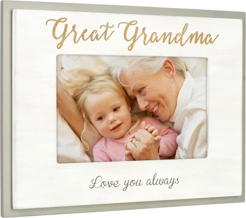 Vista 2 de Malden International Designs 80116-46 - Láser para abuela 4 x 6 para el Día de la Madre, color blanco, gris