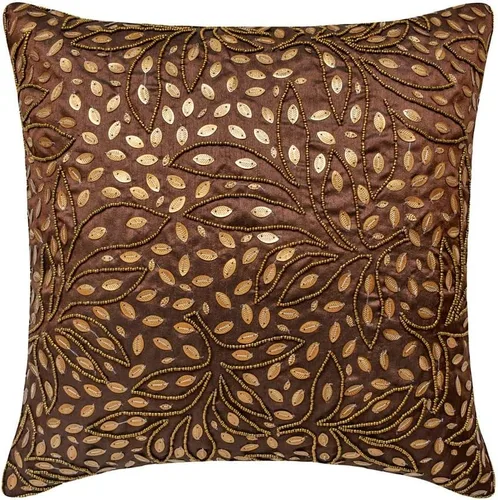 Vista 20 de The HomeCentric Funda de almohada decorativa marrón de 12 x 12 pulgadas, fundas de almohada de piel sintética con textura y almohadas sólidas