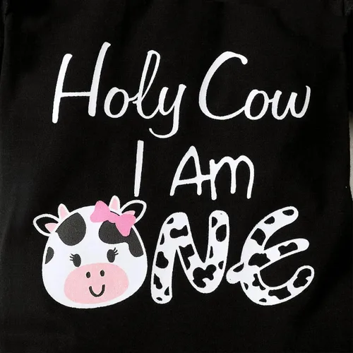 Vista 33 de Traje de primer cumpleaños para niña - Holy Cow I'm One