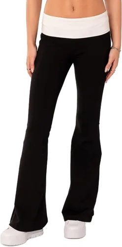 Vista 4 de KMBANGI Women Skinny Pants Low Rise Bootcut Stretchy Yoga Flare Pants Long Y2k Joggers Sweatpants Lounge Streetwear