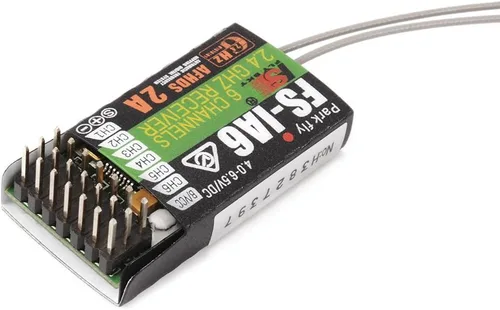 Vista 7 de Flysky FS-iA6 2.4G 6 canales Receptor de control remoto con doble antena compatible Flysky i4 i6 i10 GT2E GT2F GT2G Transmisor