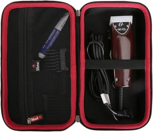 Vista 2 de Mchoi Funda rígida portátil compatible con cortapelos inalámbrica Oster Professional, Classic 76, solo funda
