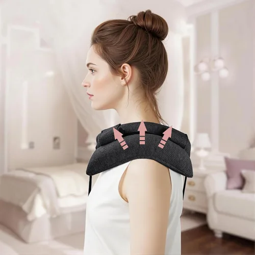Vista 4 de Almohada para cinturón de seguridad poscirugía, almohada para puerto de quimioterapia para protector de pecho para pacientes de quimioterapia