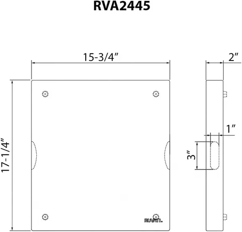 Vista 8 de Ruvati RVA2445ACA Tabla de cortar grande de madera maciza con bloque de carnicero de acacia de grano final de 17 x 16 x 2 pulgadas de grosor