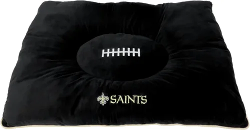 Vista 12 de NFL PET Bed - Cama de almohada de felpa suave y acogedora de Arizona Cardinals. Cama de fútbol para perros. Cama de colchón deportivo cálido