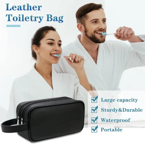 Vista 2 de Neceser para hombre y mujer, Negro, 1 unidad (Paquete de 1), Classic
