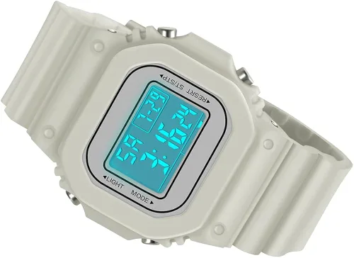 Vista 2 de Digital Watch for Men Women Waterproof Outdoor Military Sports Timer Multifunctional Wristwatch Classic Design Easy to Set and Read Alarm Stopwatch