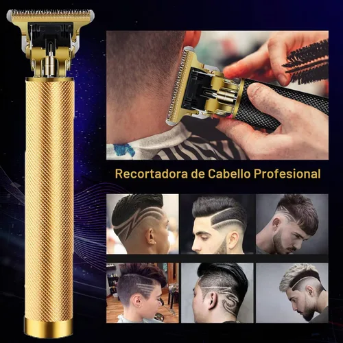 Vista 2 de Cortadoras de Cabello para Hombres, Recortadora de Cabello con Cuchilla en T, Recortadora de Espacio Cero, Recortadora de Barba Inalámbrica