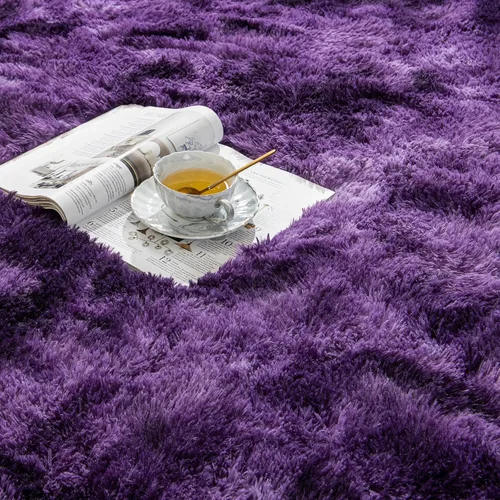 Vista 18 de Softlife Alfombra naranja para dormitorio, alfombra de felpa esponjosa para sala de estar para niñas, alfombra lanuda para niños, alfombra suave