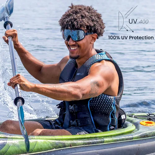 Vista 4 de ÆRA Gafas de natación ultraligeras sin marco, lente nanotecnológica antivaho, 100% protección UV, surf, SUP, moto acuática, esquí acuático, aguas