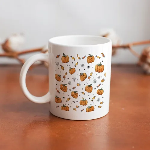 Vista 7 de Taza de cerámica de calabaza con telarañas, taza de viaje para papá, regalo único para el día del padre, marido, hombres, él
