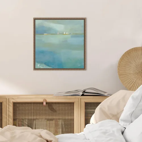 Vista 5 de Amanti Art Lienzo enmarcado para pared, 16 x 16 pulgadas, niebla y rocío por Julia Purinton, lienzo enmarcado para pared, obras de arte abstractas