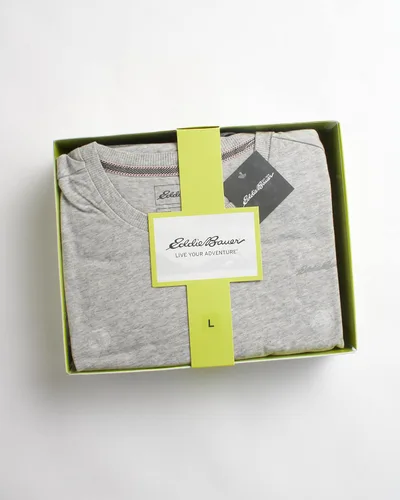 Vista 2 de Eddie Bauer Conjunto de pijama para hombre, 4 piezas, pantalones deportivos y pantalones cortos de descanso, pijama 100% algodón para hombre (S-XXL)