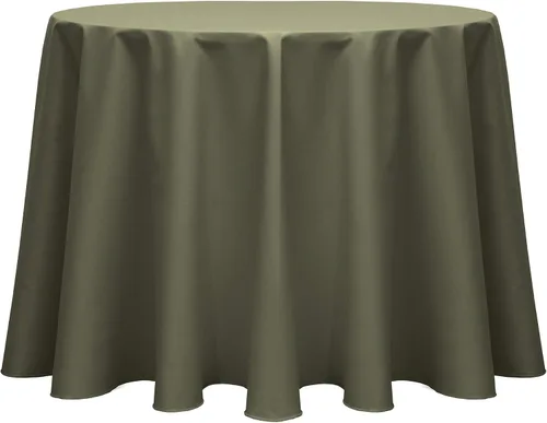 Vista 20 de Ultimate Textile Mantel redondo de sarga de polialgodón de 102 pulgadas, color amarillo limón