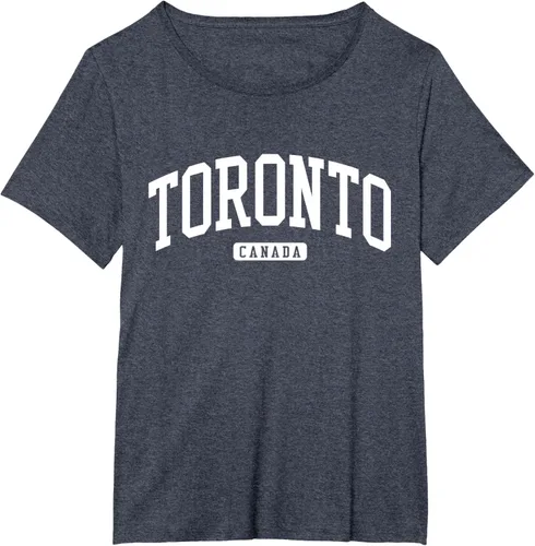 Vista 50 de Camiseta estilo universitario de Toronto Canada, Negro