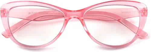 Vista 4 de Betsey Johnson womens Yara Glasses Blue Light Glasses, Crystal Pink, 40mm US