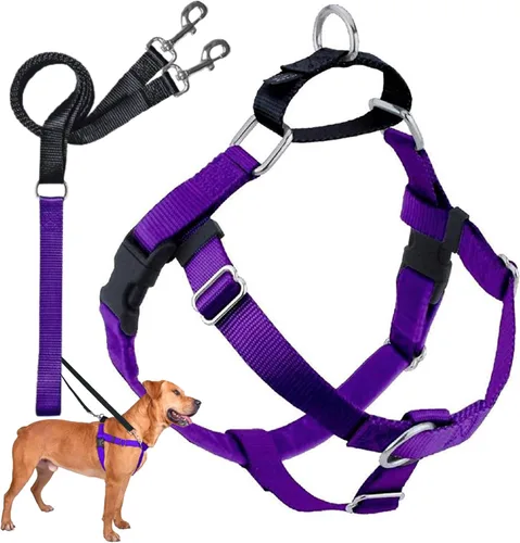 Vista 21 de 2 Hounds Design Freedom - Arnés para perro sin tirones, arnés ajustable y correa, fácil de caminar y control cómodo, se adapta a perros pequeños